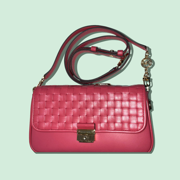 MICHAEL Michael Kors Small Bradshaw Woven Leather Shoulder Bag NWT - Picture 13 of 13